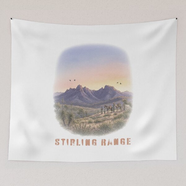 Item preview, The Geological Glitch: Stirling Range, Australia – Outback Landscape Art Print designed and sold by FreiherrPK.