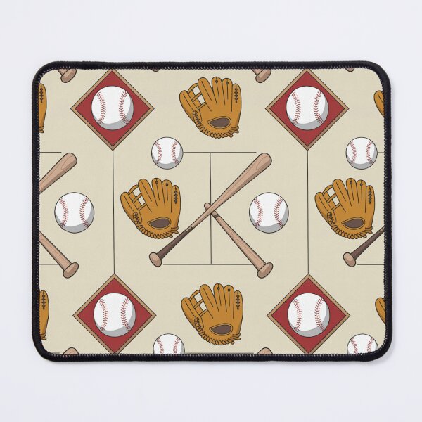 Item preview, Baseball Seamless Pattern – Bats, Gloves & Baseballs designed and sold by Midnight Veil Designs.