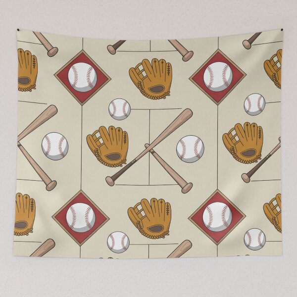 Item preview, Baseball Seamless Pattern – Bats, Gloves & Baseballs designed and sold by Midnight Veil Designs.