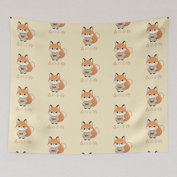 Item preview, Kawaii Kitsune Fox in Traditional Japanese Kimono Art designed and sold by zzz888.