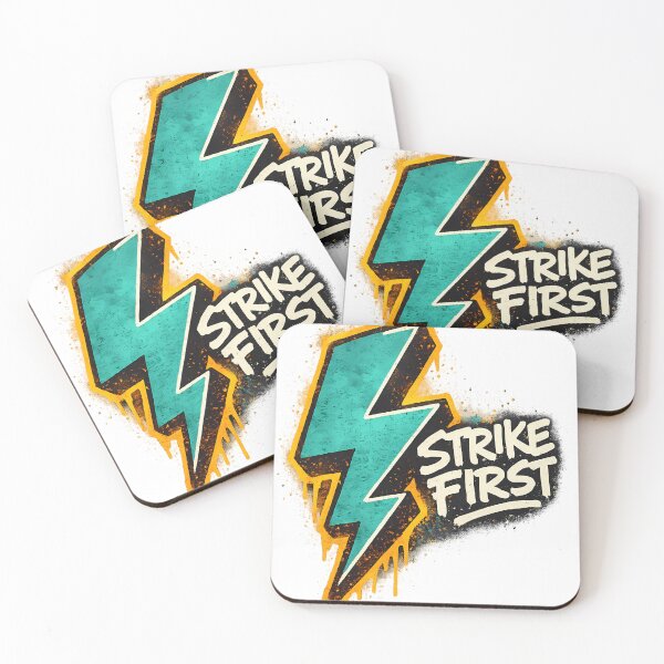 Item preview, Strike First Graffiti Lightning Bolt Urban Streetwear Tee designed and sold by etuvibes.