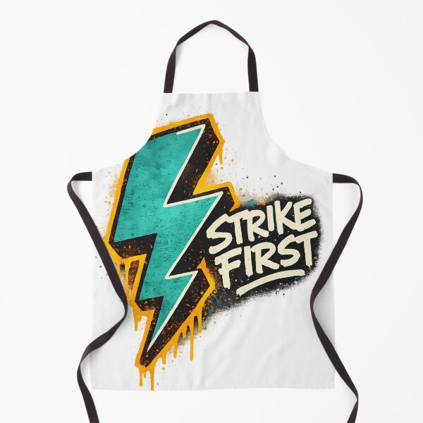 Item preview, Strike First Graffiti Lightning Bolt Urban Streetwear Tee designed and sold by etuvibes.