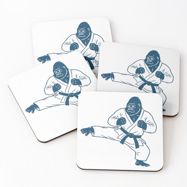 Item preview, Kick of Grace: Indigo Gorilla Karate - Bold Graphic designed and sold by j-touch-bold.