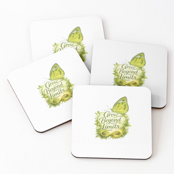 Item preview, Grow Beyond Limits – Butterfly Nature Aesthetic Inspirational Quote Design designed and sold by Babadesign48.