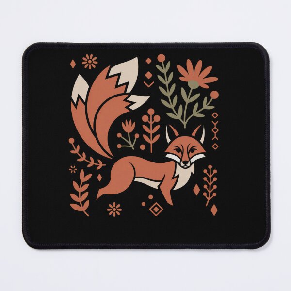 Item preview, scandinavian folk art - nordic folk art - Swedish dala - botanical - geometric animal - whimsical nature - boho folk art - nordic botanical - Dala-Inspired designed and sold by JansenGS.