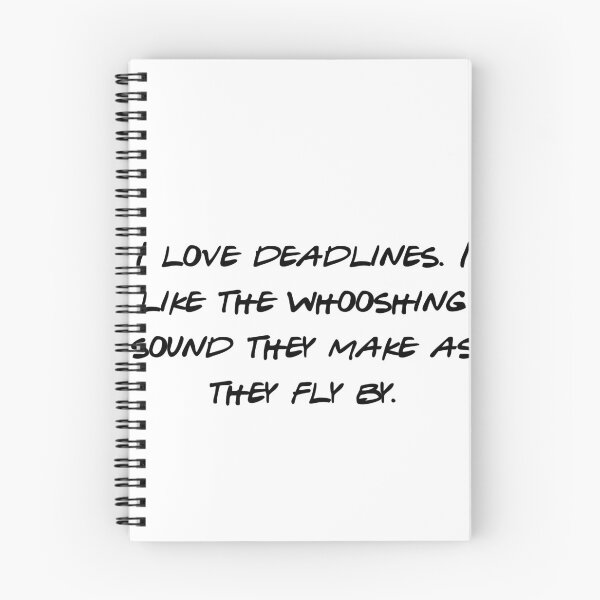 Item preview, I Love Deadlines Whoosh Funny Sarcastic Work Quote designed and sold by NicolasGlowArt.