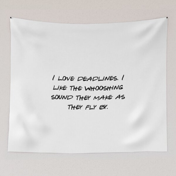 Item preview, I Love Deadlines Whoosh Funny Sarcastic Work Quote designed and sold by NicolasGlowArt.