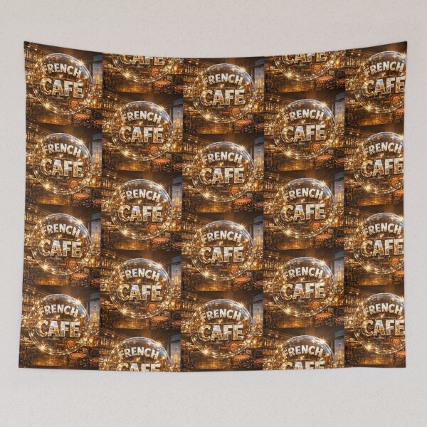 Item preview, French Café Paris Aesthetic – Luxury Gold Glass Badge Design designed and sold by Imagetore.