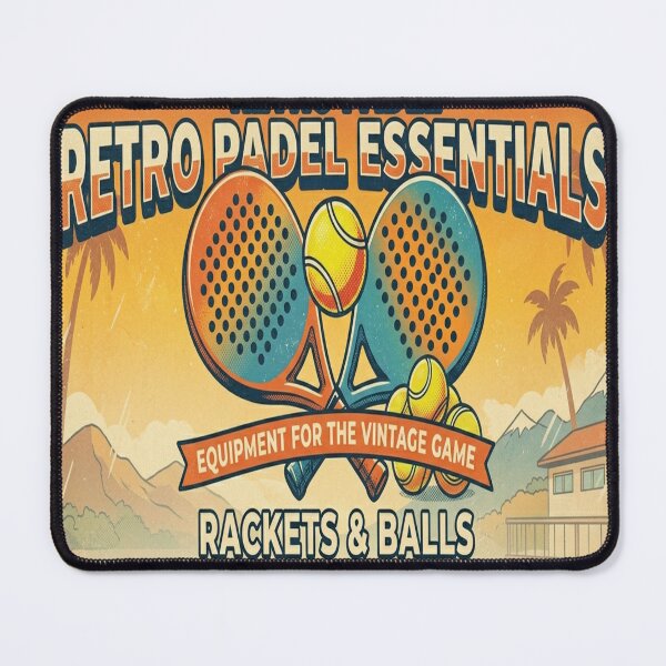 Item preview, Retro Padel Essentials – Vintage Rackets & Balls Equipment Poster | Performance Style Heritage Est. 1974 designed and sold by ticzla95.
