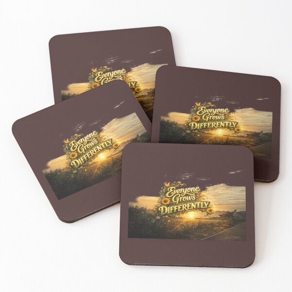 Item preview, Everyone Grows Differently – Motivational Sunrise Aesthetic Design designed and sold by Babadesign48.