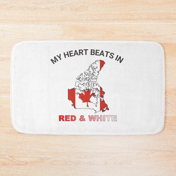 Item preview, Canada Maple Leaf - My Heart Beats in Red and White designed and sold by FancifulDesign.