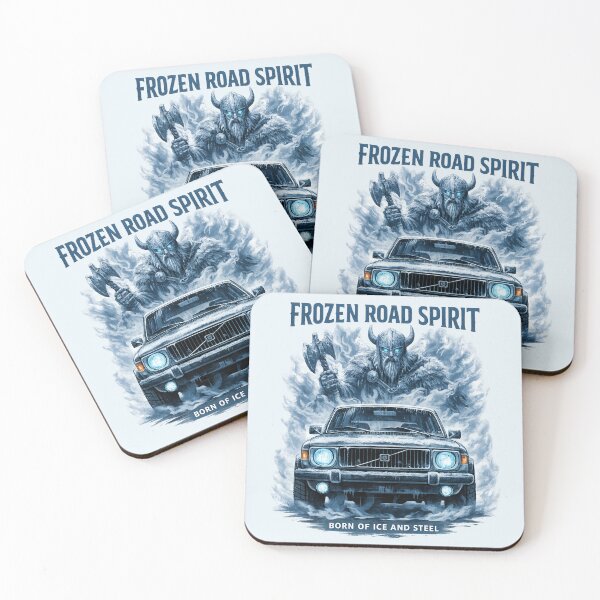 Item preview, Frozen Road Spirit Viking Car Ice Art designed and sold by Retro Arabica.