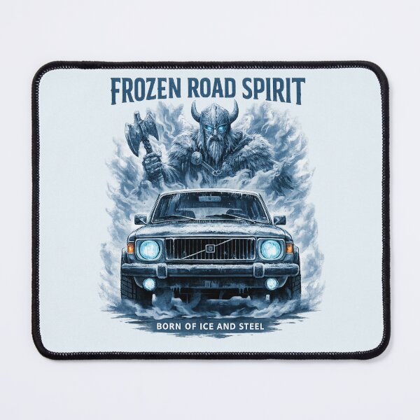 Item preview, Frozen Road Spirit Viking Car Ice Art designed and sold by Retro Arabica.