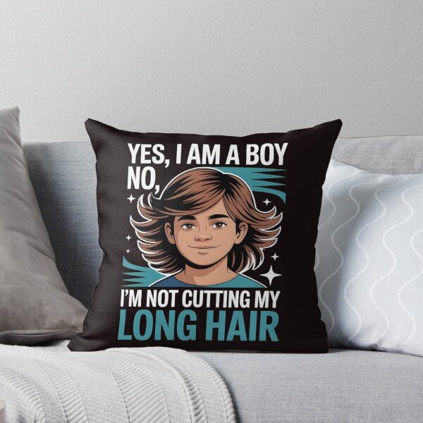 Item preview, Yes, I Am A Boy No, I'm Not Cutting My Long Hair – Boys With Long Hair Statement designed and sold by Redgiant87x.