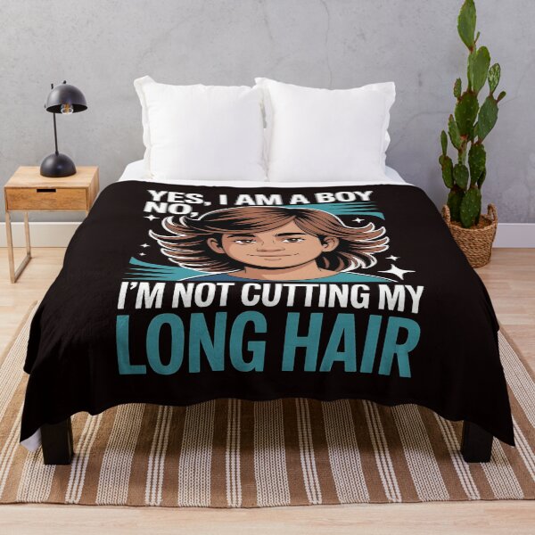 Item preview, Yes, I Am A Boy No, I'm Not Cutting My Long Hair – Boys With Long Hair Statement designed and sold by Redgiant87x.