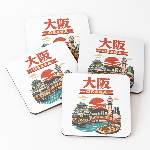 Item preview, Osaka Japan Castle Food Vintage Travel Graphic designed and sold by JackCurtis1991.