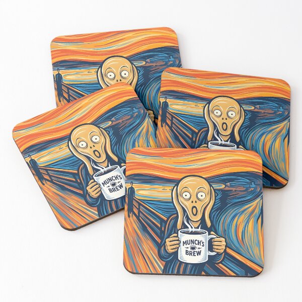 Item preview, Munch’s Morning Brew – Caffeinated Scream designed and sold by GreatPeopleMind.