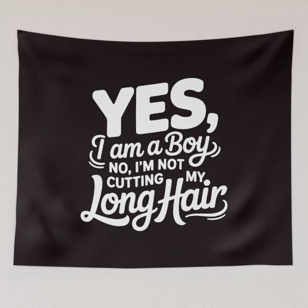 Item preview, Yes, I Am A Boy No, I'm Not Cutting My Long Hair – Boys With Long Hair designed and sold by Redgiant87x.