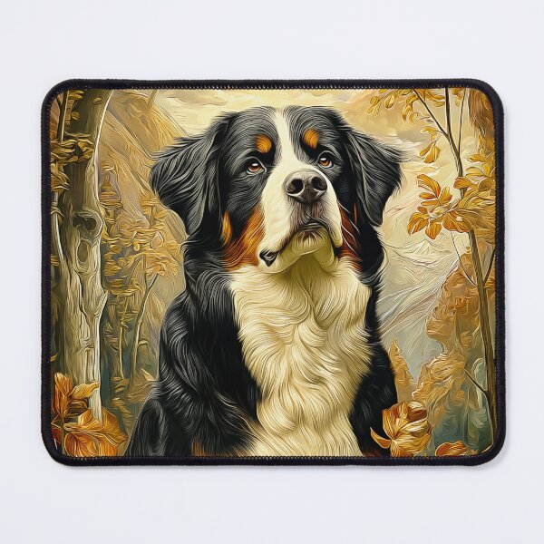 Item preview, Bernese Mountain Dog in Autumn Forest designed and sold by PetsArt.