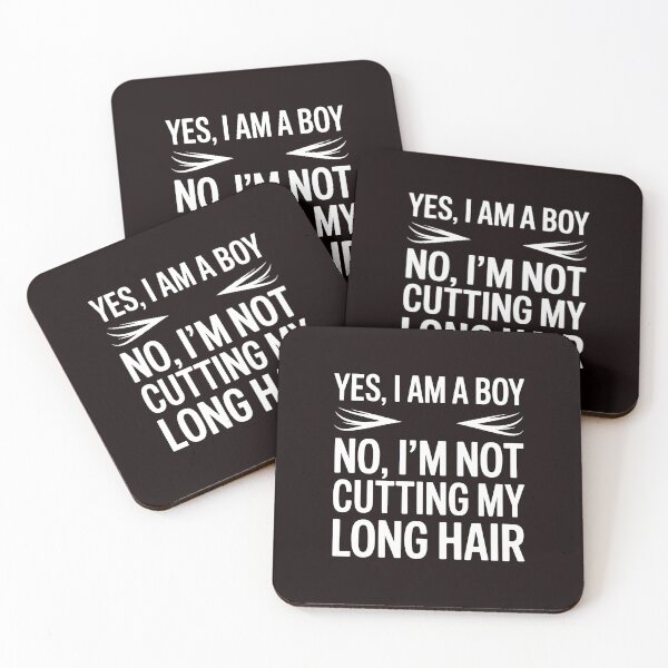 Item preview, Yes, I Am A Boy No, I'm Not Cutting My Long Hair – Long Hair Statement Design designed and sold by Redgiant87x.