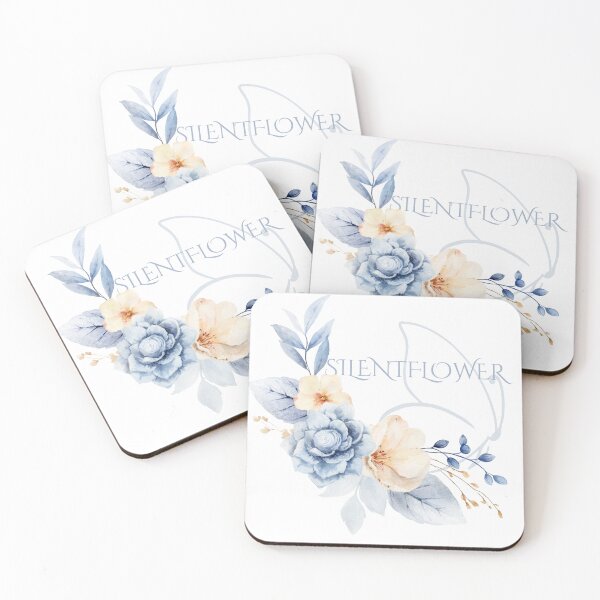 Item preview, SilentFlower Blue Butterfly with Soft Flowers  designed and sold by SilentFlower.