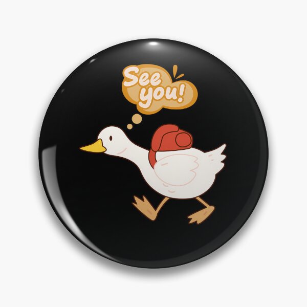 Item preview, Cute Cartoon Duck Saying See You  designed and sold by BenVibe.