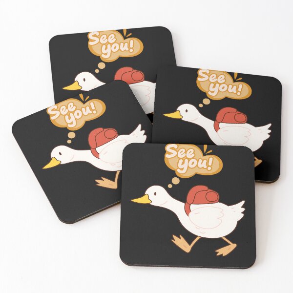 Item preview, Cute Cartoon Duck Saying See You  designed and sold by BenVibe.