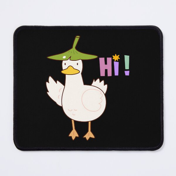 Item preview, Quirky Duck with Leaf Hat Saying Hi designed and sold by BenVibe.