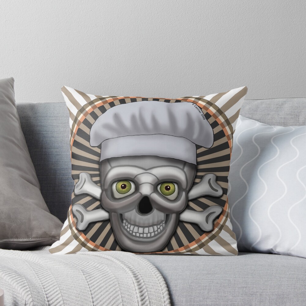 Skull Chef pillow