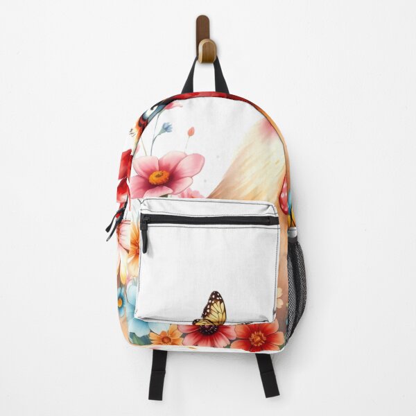 Item preview, Chicken Among Flowers designed and sold by Serene Strokes Art.
