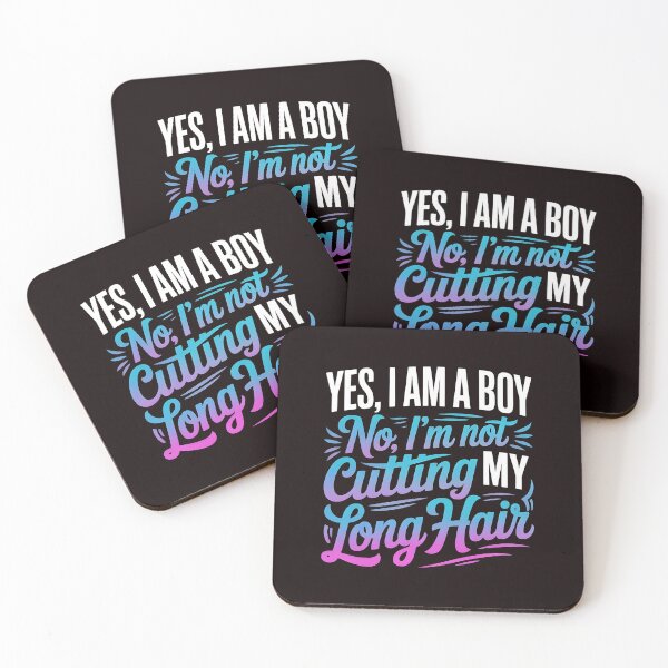 Item preview, Sí, soy un chico. No, no me voy a cortar el pelo largo. – Chicos con peinado de pelo largo. designed and sold by Redgiant87x.