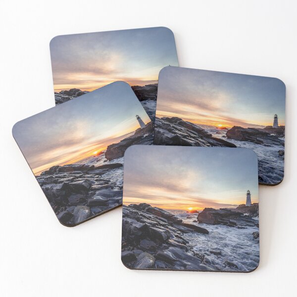 Item preview, Elizabeth Maine Lighthouse Sunrise — Rocky Coastal Photography designed and sold by MDCCo.