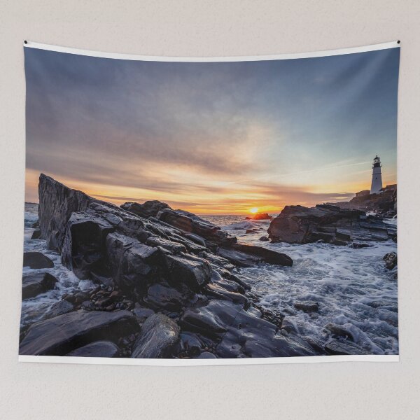 Item preview, Elizabeth Maine Lighthouse Sunrise — Rocky Coastal Photography designed and sold by MDCCo.
