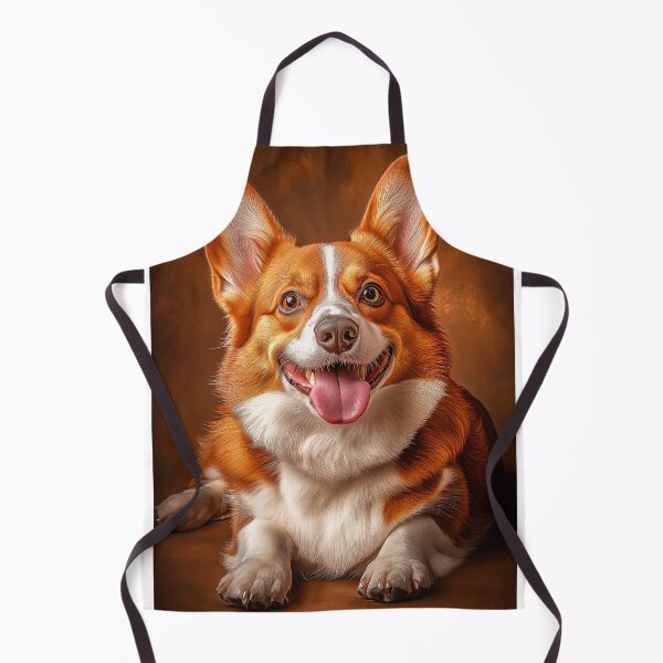 Artikelvorschau, Porträt eines glücklichen Corgis entworfen und verkauft von PetsArt.