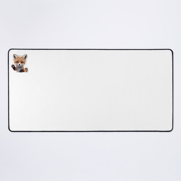 Item preview, Cute Baby Fox Sticker – Realistic Fox Cub Waving, Adorable Forest Animal Sticker designed and sold by VaporStick.