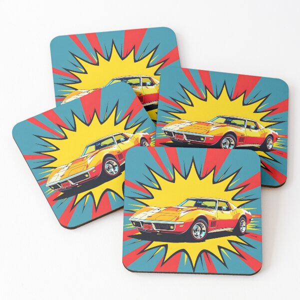 Item preview, Psychedelic Speed: Retro C3 Corvette Pop Art Print designed and sold by rgagliardi2017.