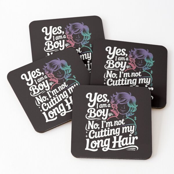 Item preview, Yes, I Am A Boy No, I'm Not Cutting My Long Hair – Long Hair Tee Statement designed and sold by Redgiant87x.
