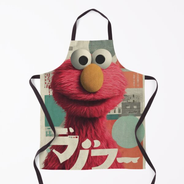 Item preview, Elmo Retro Japanese Kanji designed and sold by AnimeArsenalPrints.