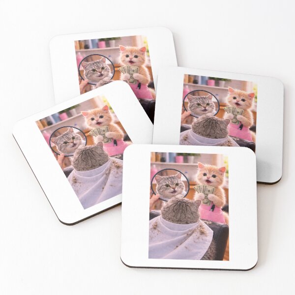 Item preview, Tiny Cat Barber No Refunds designed and sold by LovelyCatGalaxy.