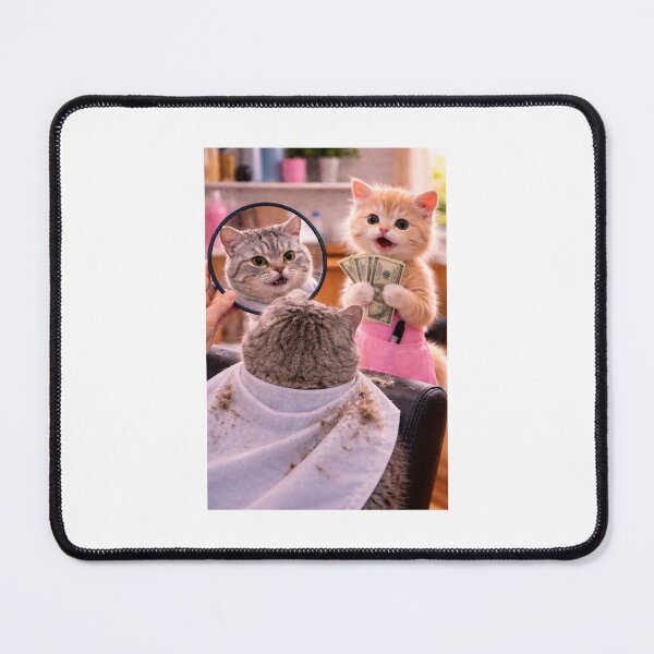 Item preview, Tiny Cat Barber No Refunds designed and sold by LovelyCatGalaxy.