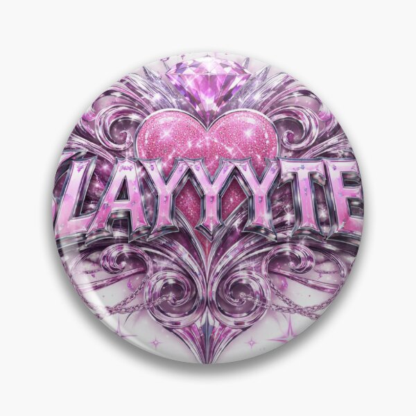 Item preview, Y2K Chrome Pink Slayyyter Logo Design designed and sold by Krishkhatri312.