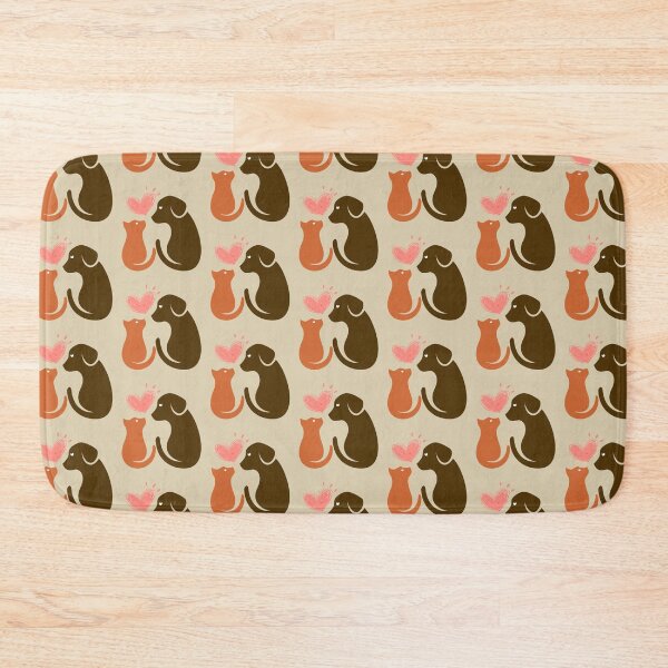 Item preview, dog and cat together with heart designed and sold by geekmania48.