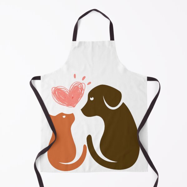 Item preview, dog and cat together with heart designed and sold by geekmania48.