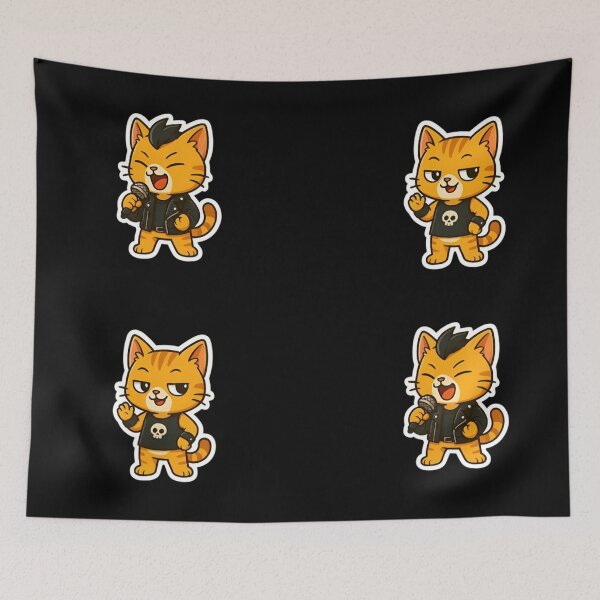 Item preview, Rock & Punk Cats Collection – Cool Musician Kitten Characters designed and sold by Good Vibes .