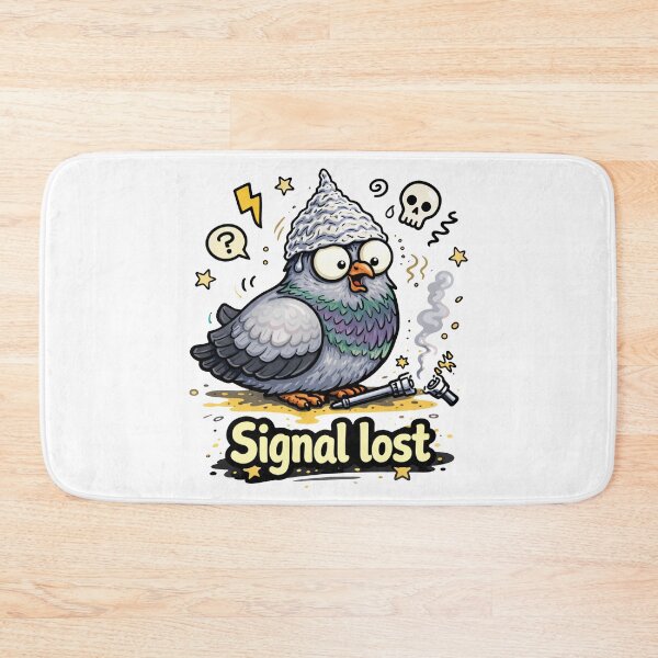 Item preview, Signal Lost Funny Pigeon Sticker designed and sold by MonkiFlipp.