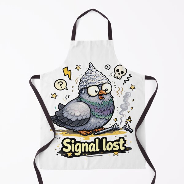Item preview, Signal Lost Funny Pigeon Sticker designed and sold by MonkiFlipp.