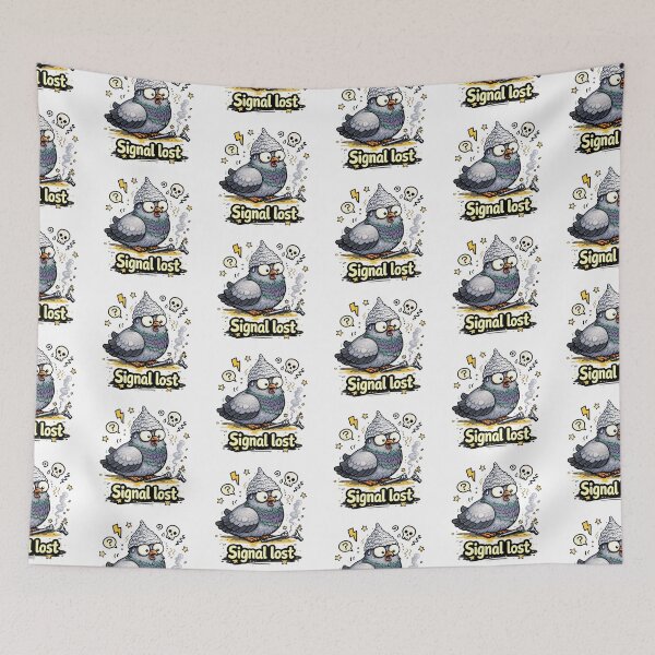 Item preview, Signal Lost Funny Pigeon Sticker designed and sold by MonkiFlipp.