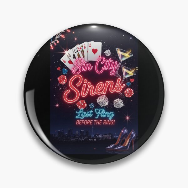 Item preview, Las Vegas Bachelorette Party Shirt – Sin City Sirens Last Fling  – Girls Trip Vegas Squad Tee designed and sold by FitEnvy.