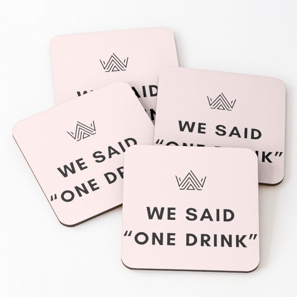 Item preview, We Said One Drink – Funny Friends Night Out Quote designed and sold by Ve & Co.