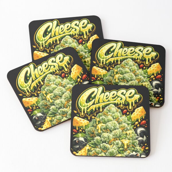 Item preview, Cheese Graffiti Print | Cheesy Spicy Hybrid Strain Typography | Euphoric 420 designed and sold by WAUZ.